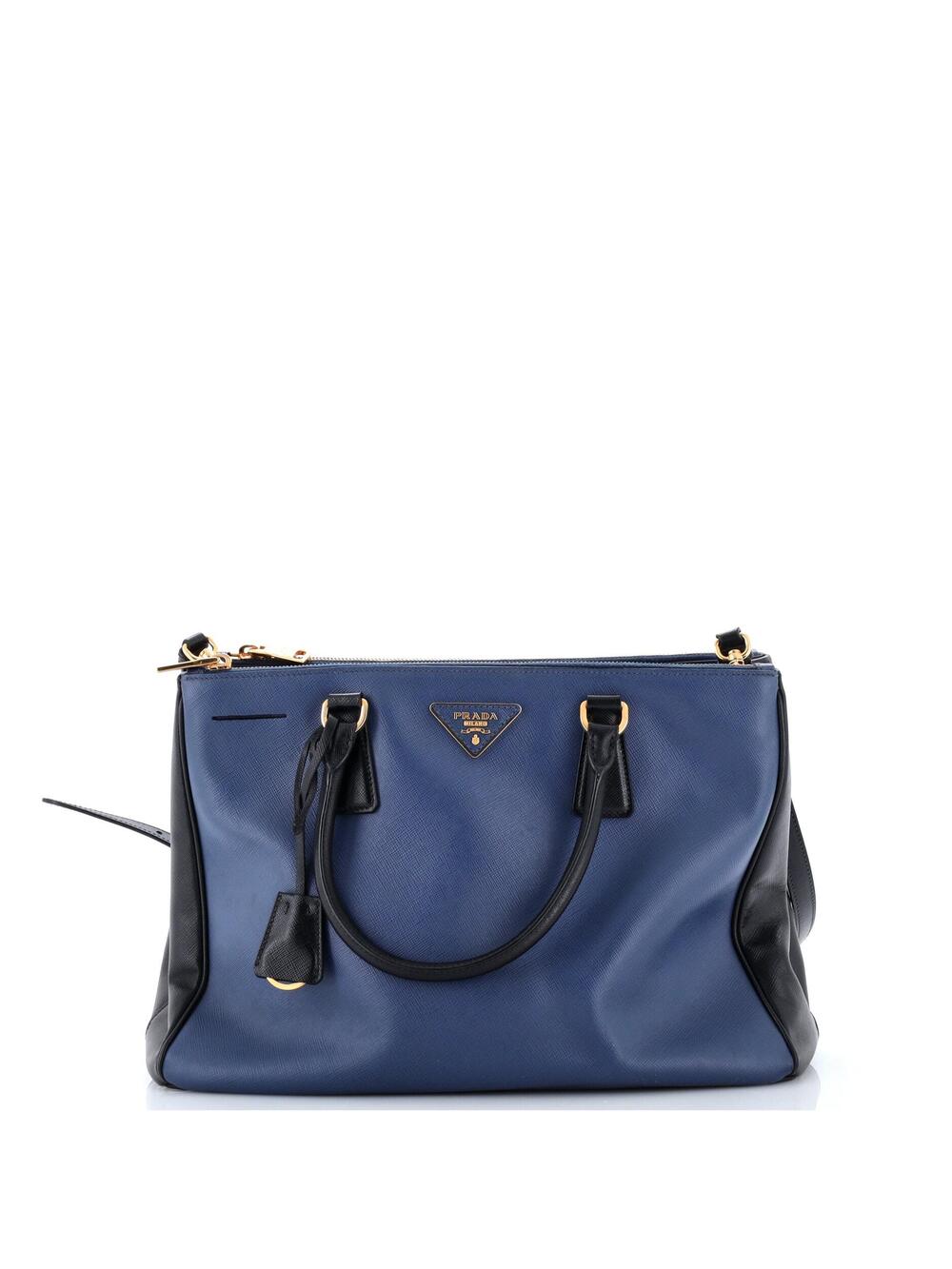 Prada Bicolor Double Zip Lux Tote #365275P10B